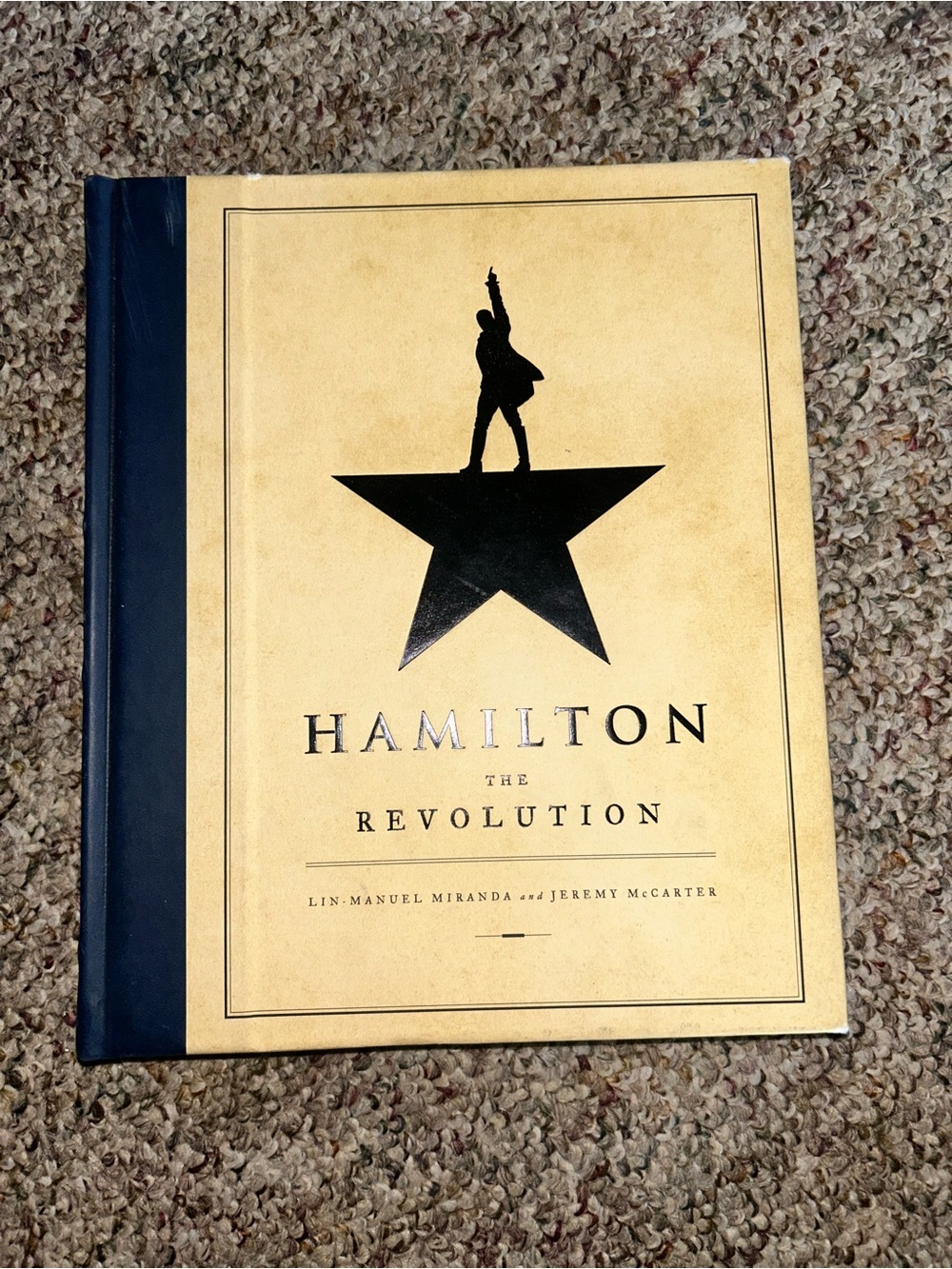 Hamilton The Revolution Wall Art - Gold and Black Cover Print